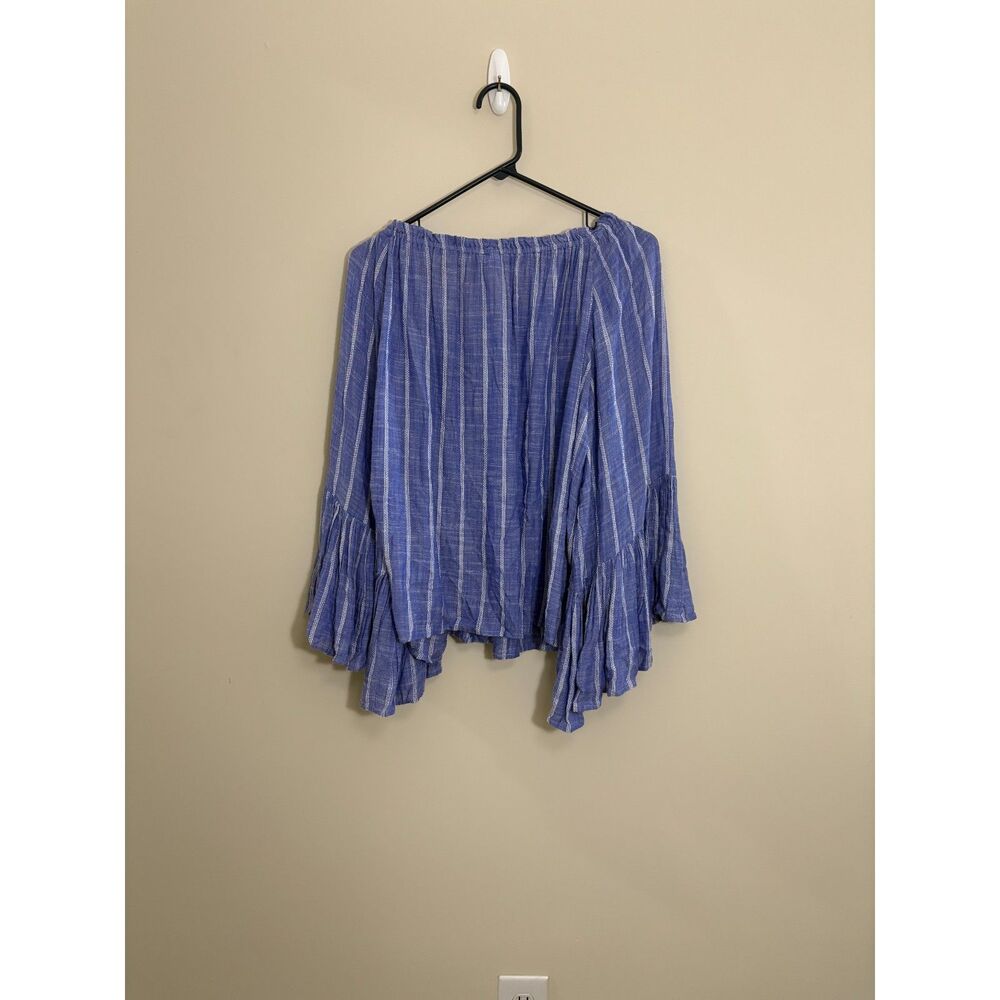 Elan on/off shoulder long bell sleeve oversized blouse